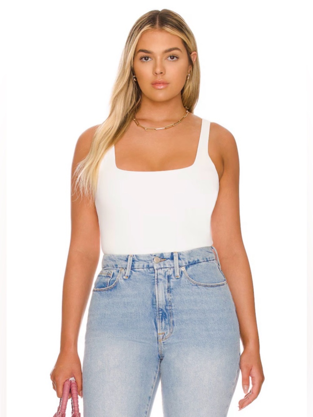 $79 MSRP NWT Scuba Modern Tank Bodysuit in White size 4 (XL)